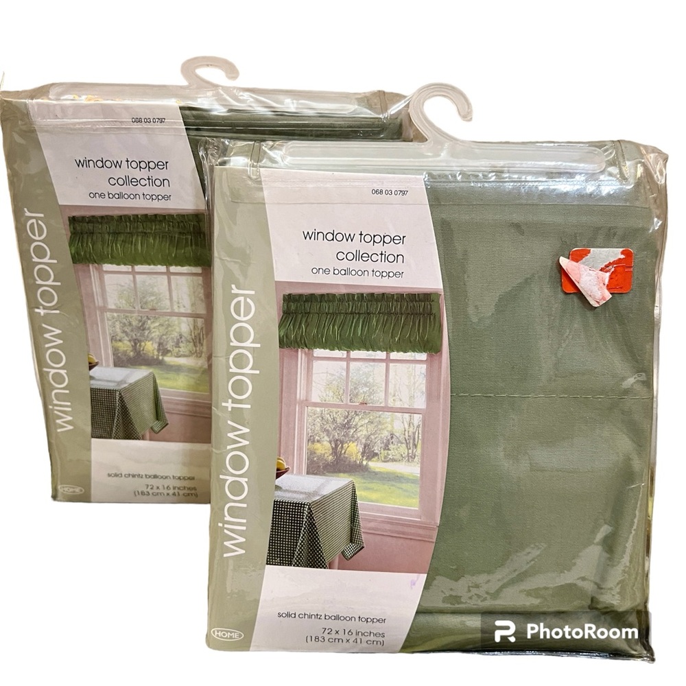 5/$20 Set of 2 Chintz Balloon Topper Valances